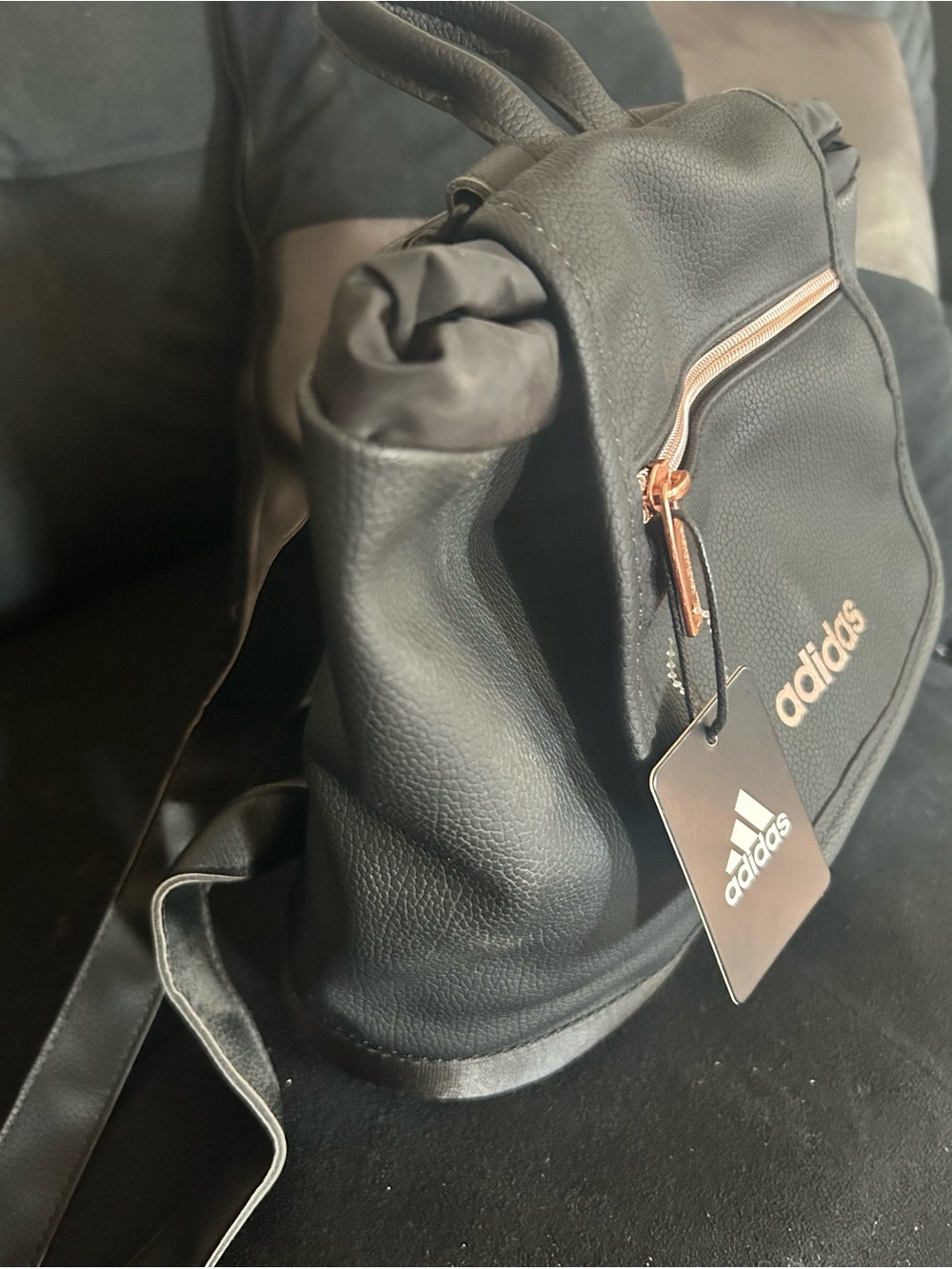 adidas Black Backpack with Rose Gold Accents - Picture 5 of 5